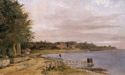 River Bank at Emilliekilde by Christen Schjellerup Købke